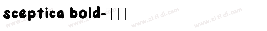 sceptica bold字体转换